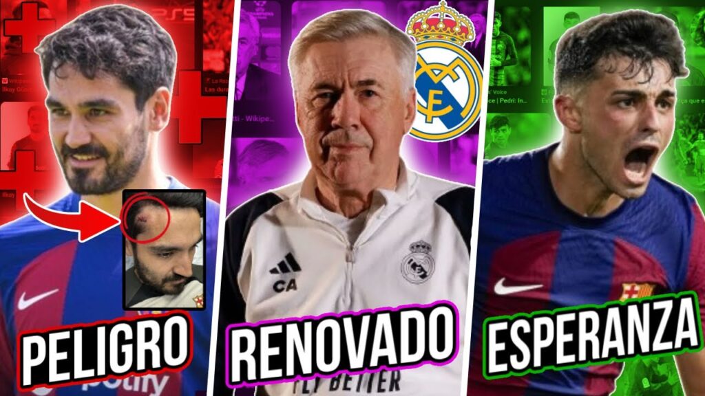 PEDRI PODRÍA REGRESAR ANTES - TERRIBLE ACCIDENTE DE GUNDOGAN - ANCELOTTI RENOVADO