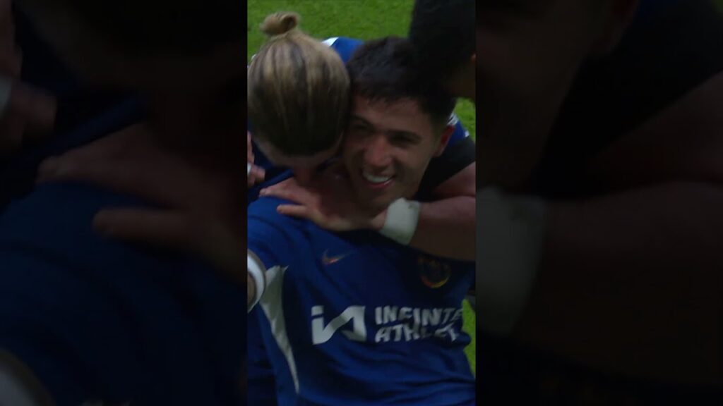 ENZO FERNANDEZ nets his first PL goal! 🌟🇦🇷  #shorts #chelseafc #football #enzofernández