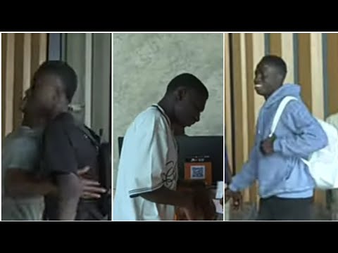 Regardez arrivée des lions du Sénégal avec Lamine Camara et Pape Gueye et Krepe Diatta..