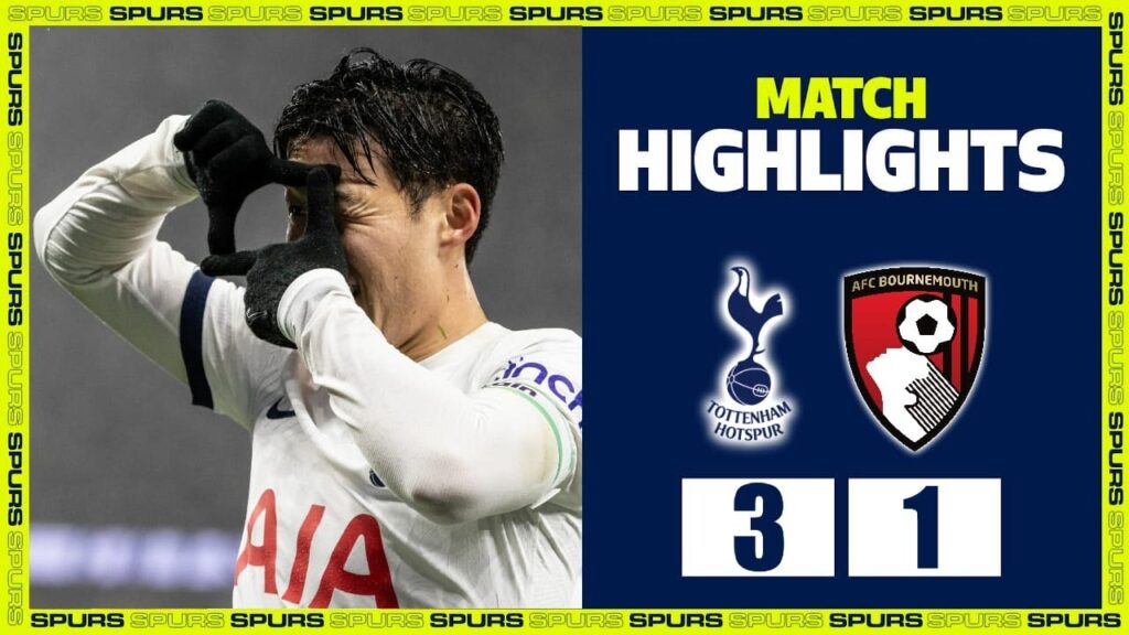 Tottenham vs Bournemouth 3-1 Highlights Goals | Premier League 2023