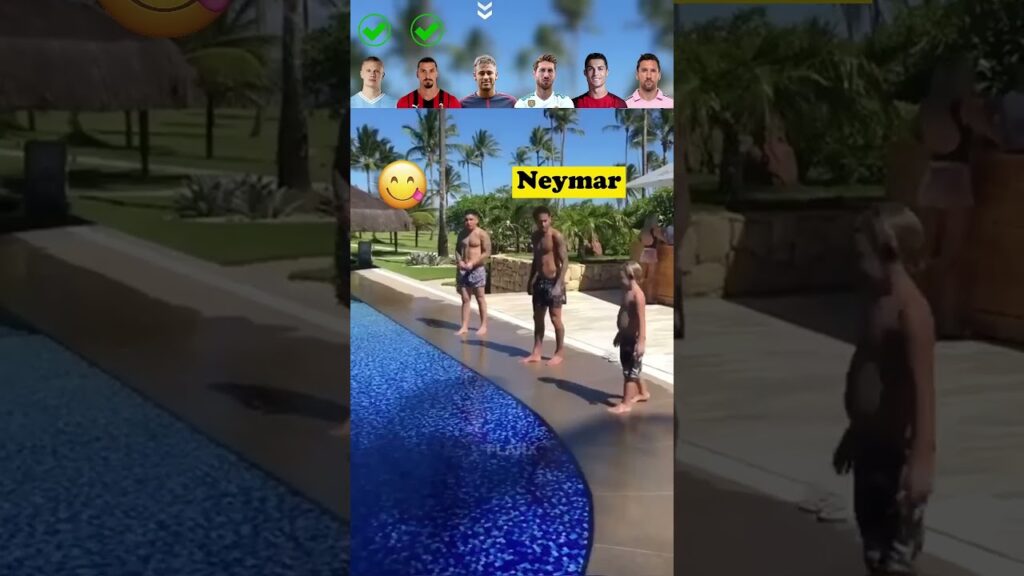 Haaland VS ibrahimovic VS Neymar VS Ramos VS Ronaldo VS Messi   Diving Challenge 🌊🏊⚽️