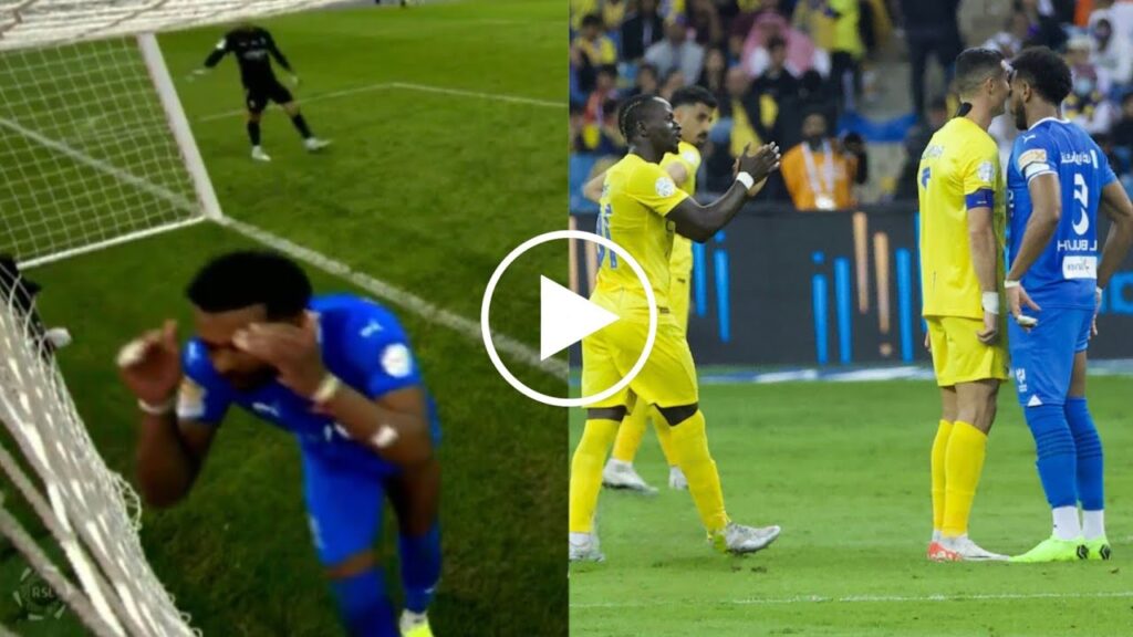 شاهد لقطة طرد علي البليهي اليوم وكل حركاته المستفزة ضد جمهور النصر و رونالدو في مبارة الهلال و النصر