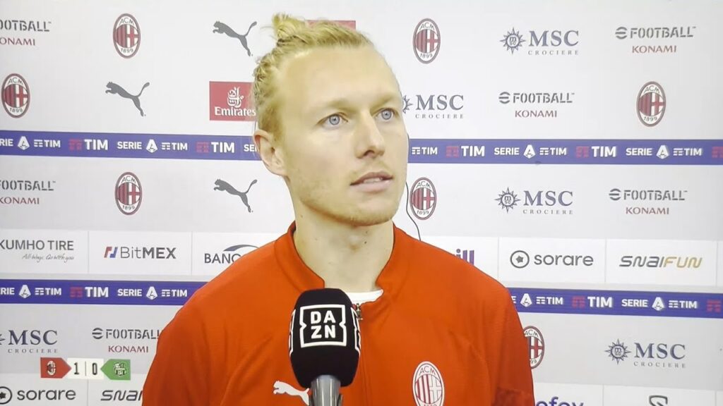 Simon Kjær Interview after AC Milan - Sassuolo on 30 December 2023