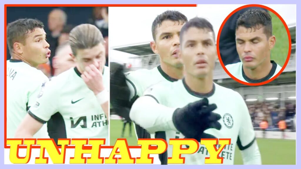 Chelsea star Thiago Silva tells cameraman to go away before laying into Enzo Fernandez