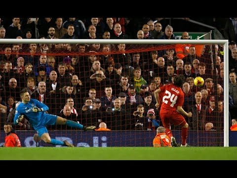 Joe Allen Scores Winning Penalty Against Stoke City