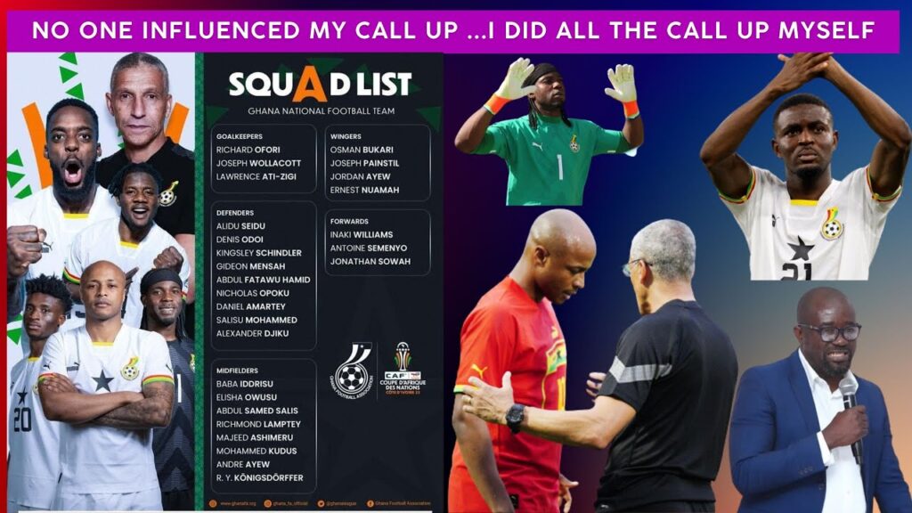 No One Influenced My call up Coach Chris Hughton Announced 27 Man Squad