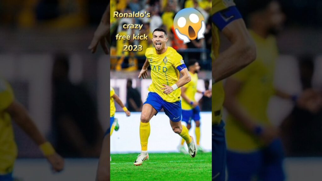 Christiano ronaldo 100% rated free kick in football history 😱💨 || #shorts #cr7 #ronaldo