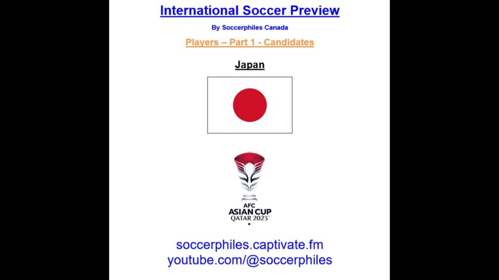 Asian Cup 2023 – Japan Players – Part 1