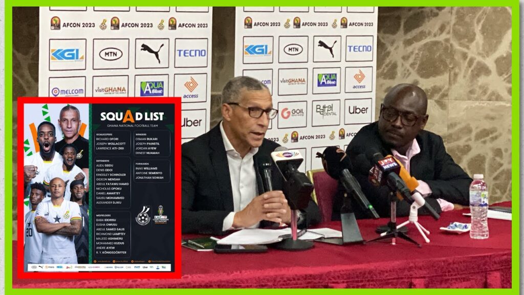 Chris Hughton Announce Black Stars 27 Man Squad For AFRICAN Cup of Nations Chris Hughton Announce Black Stars 27 Man Squad For AFRICAN Cup of Nations