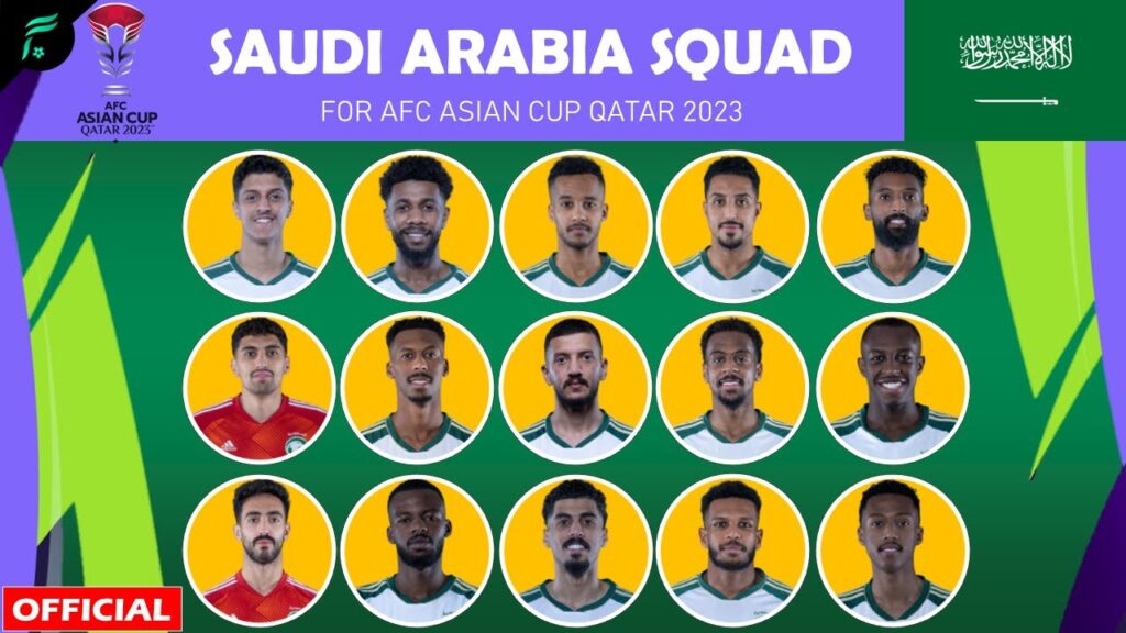 SAUDI ARABIA 🇸🇦 26 MEN SQUAD for AFC Asian Cup Qatar 2023 | FAN Football | Official
