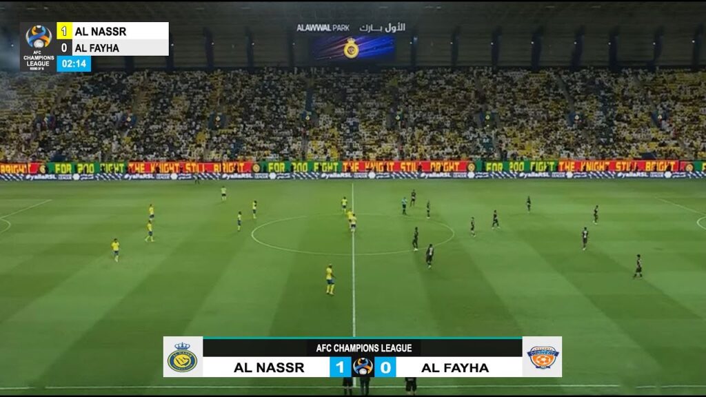 🔴Live - Al Nassr vs Al Fayha | Round of 16 AFC Champions League | Ronaldo 2 again!! - Leg 1 2024