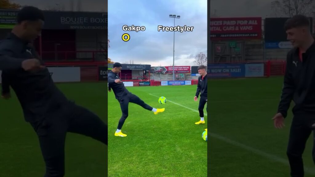 Cody Gakpo vs Football Freestyler ⚔️ Who wins? #lfc #footballfreestyle #liverpool