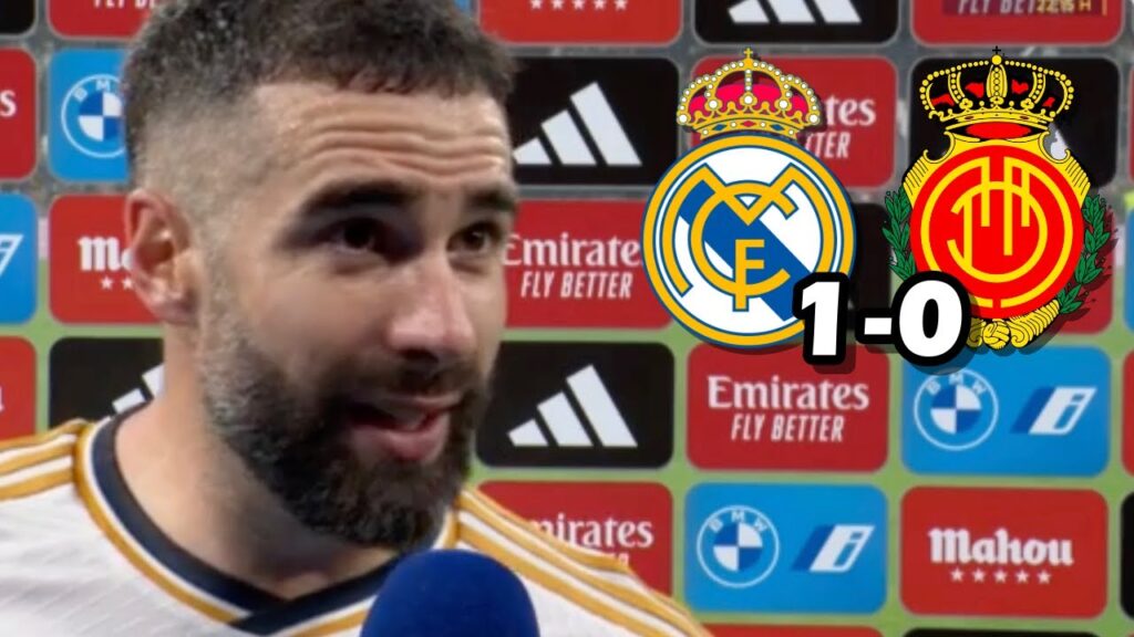 LA REACCION DE DANI CARVAJAL TRAS LA VICTORIA REAL MADRID 1-0 MALLORCA
