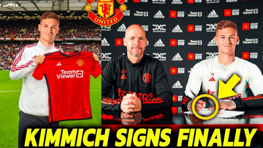 Joshua Kimmich Signs To Man Utd Finally 🔥Ten Hag Meet Kimmich