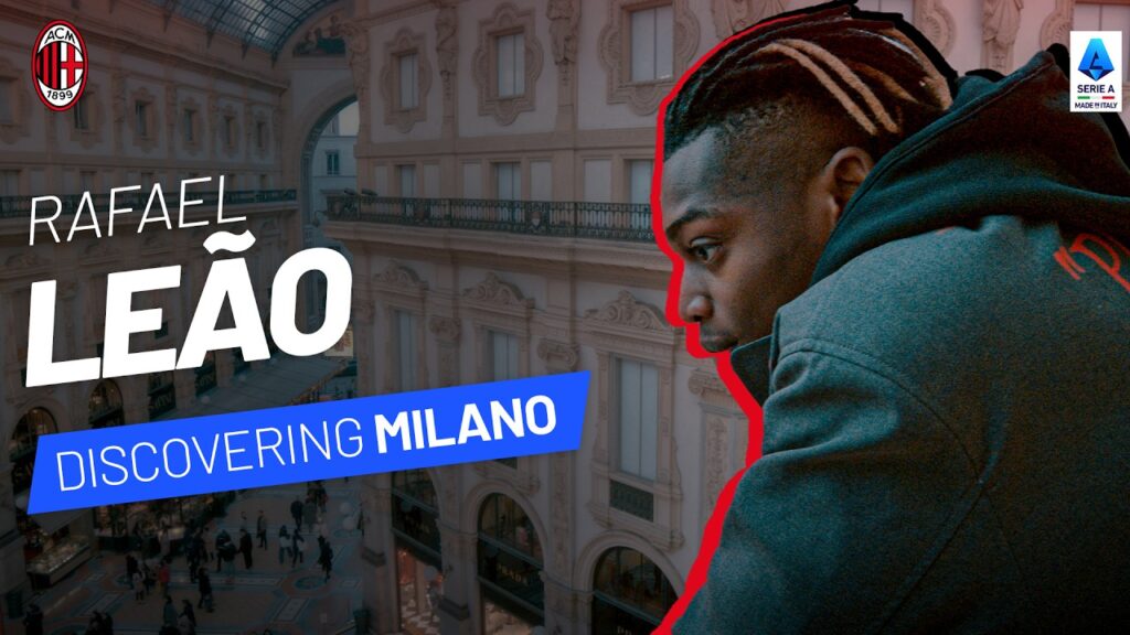 RAFA LEAO looks out from the Galleria del Corso of MILANO | Champions of #MadeInItaly