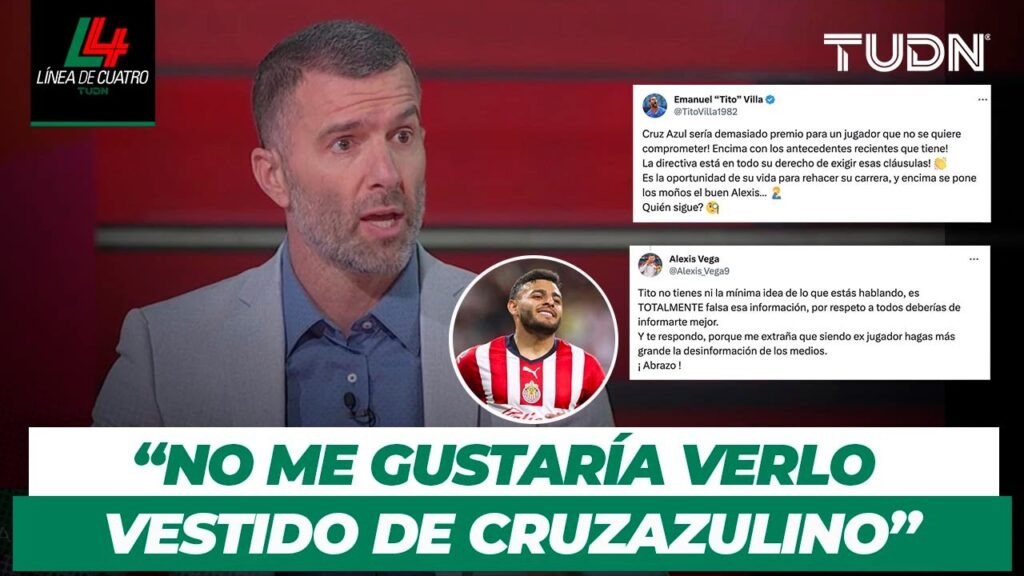 ¡SE FUE CON TODO! 🔥 'Tito' Villa responde a la polémica con Alexis Vega | TUDN