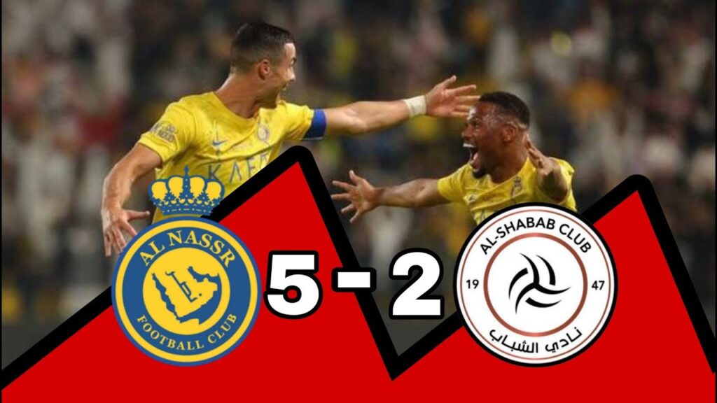 AL NASSR VS AL SHAHAB 5-2 | RONALDO ON FIRE 🔥| #cr7 #sport #alnassr #viral