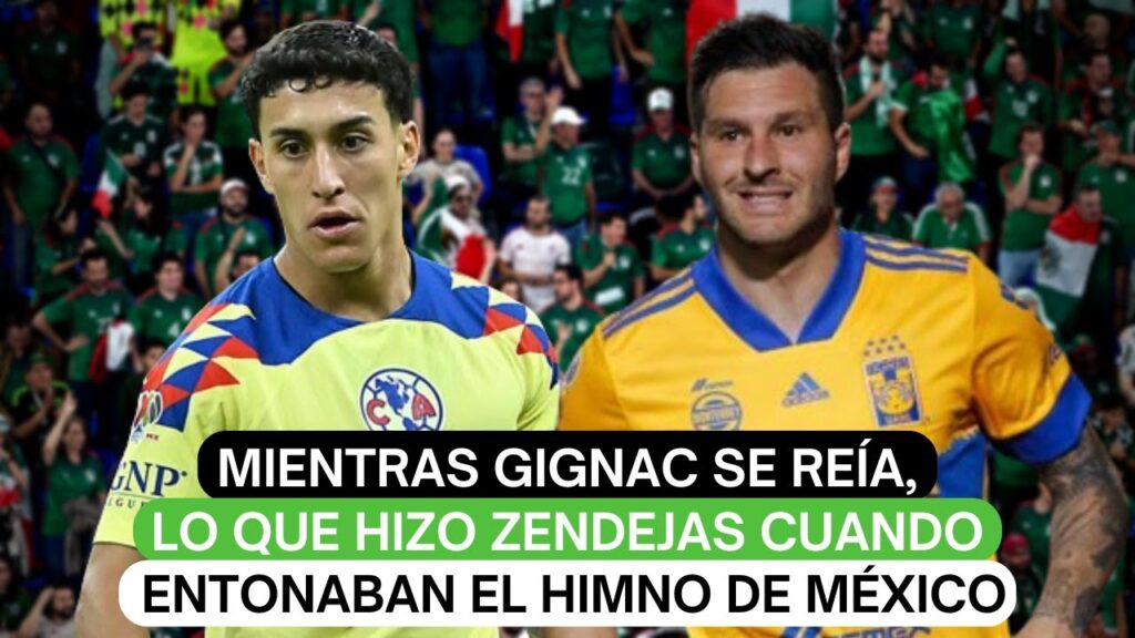 Mientras Gignac se reía, lo que hizo Zendejas cuando entonaban el himno de México