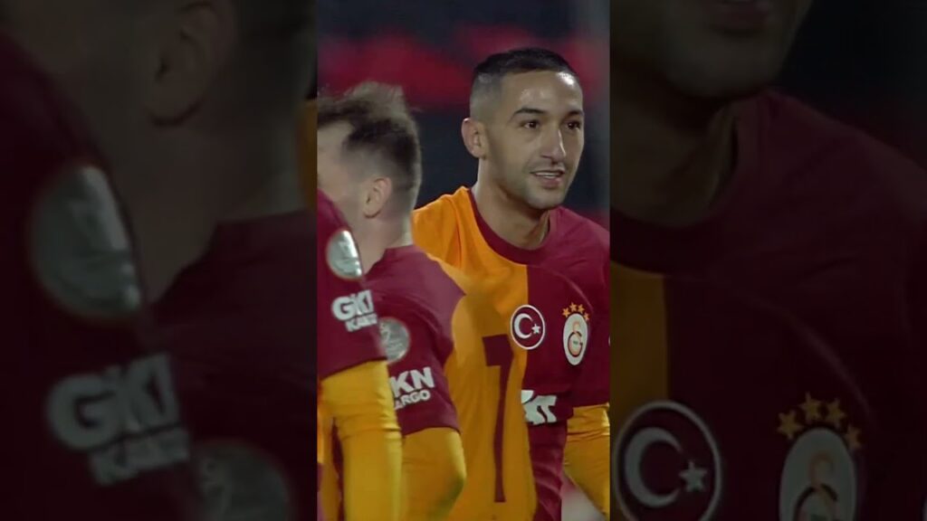 🦁 Hakim Ziyech, Çok Uzaklardan Ağları Buluyor! #shorts #galatasaray #hakimziyech