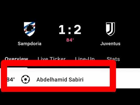 Abdelhamid Sabiri Goal Vs Juventus | Sampdoria Vs Juventus | 1-2 |