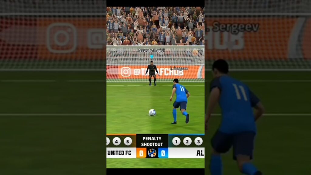 I.Sergeev vs Nawaf Al Aqidi#penalty #shootout #alnassr#goal#fifa #saudi#proleague #cr7 #efootball