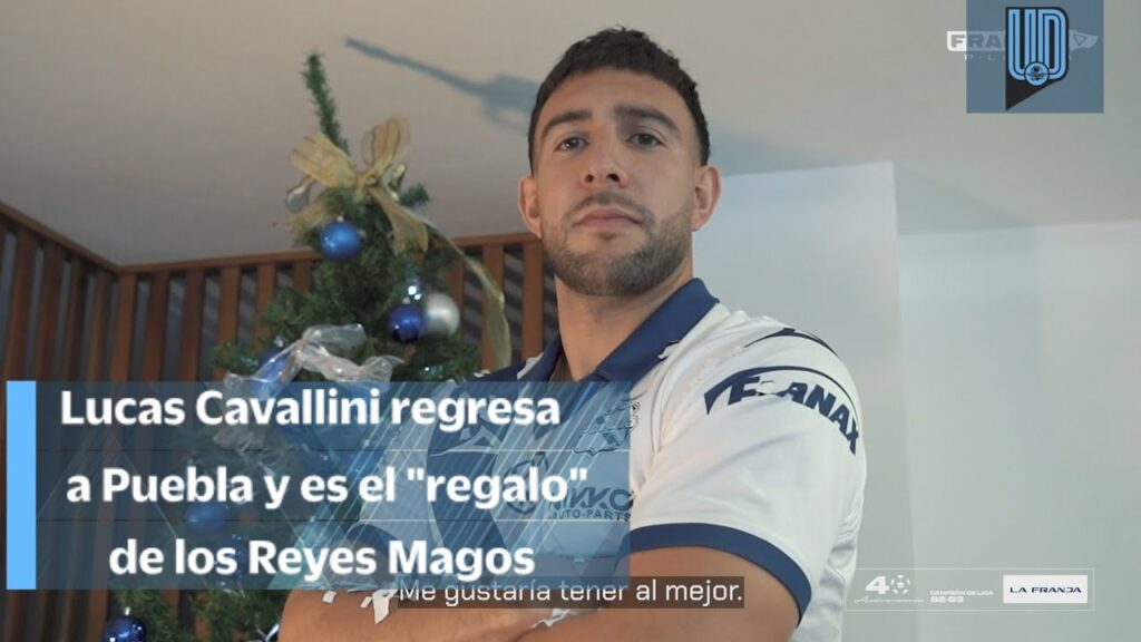¡El deseo de Reyes Magos! Así fue la presentación de Lucas Cavallini con Puebla