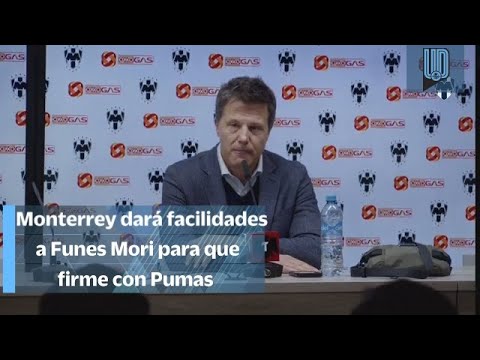 Confirma "Tato" Noriega interés de Pumas por Funes Mori; rechaza salida de Gallardo a Chivas