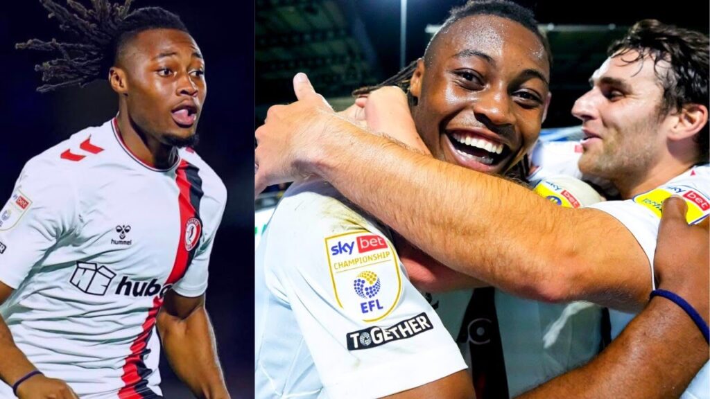 Antoine semenyo vs Wycombe Wanderers 1 - 3 Bristol city. .