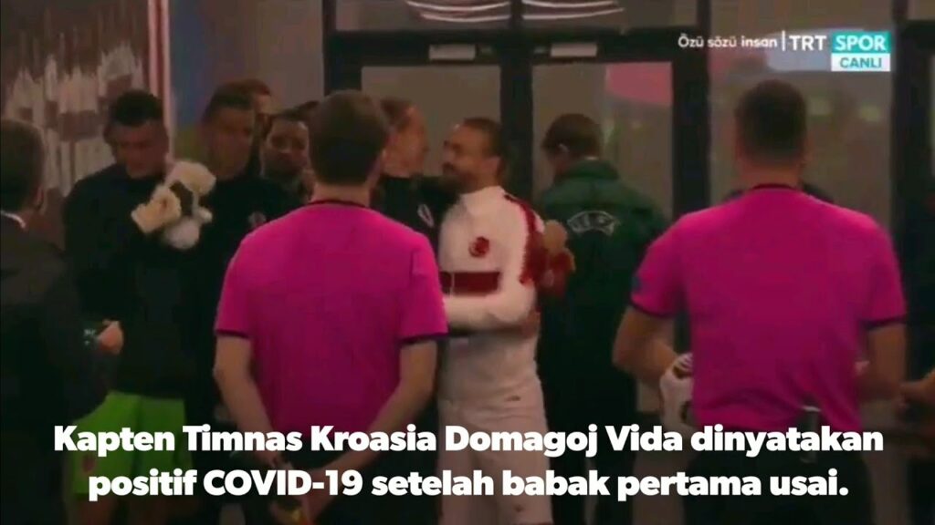 Domagoj Vida dinyatakan positive COVID-19 setelah pertandingan babak pertama usai vs Turkey.