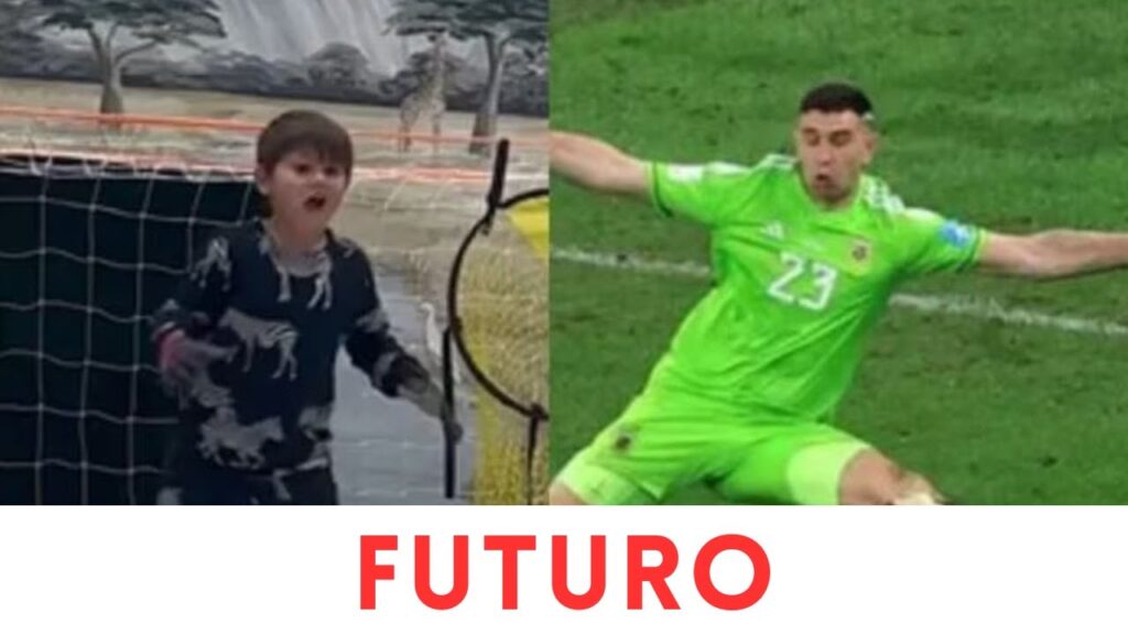 El hijo del Dibu Martínez repite atajada histórica y emociona a los fanáticos