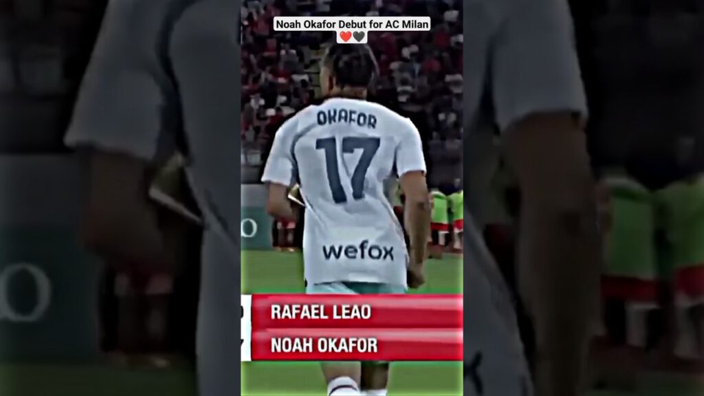 Noah Okafor Debut for AC Milan vs Monza #Shorts
