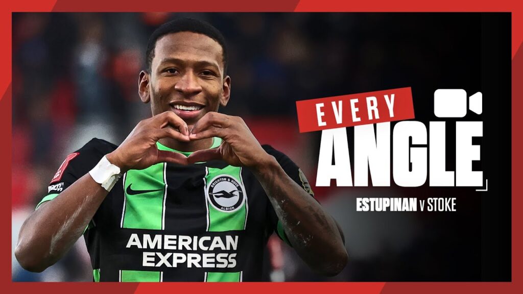 Every Angle: Pervis Estupinan BLASTS Home At Stoke Every Angle: Pervis Estupinan BLASTS Home At Stoke