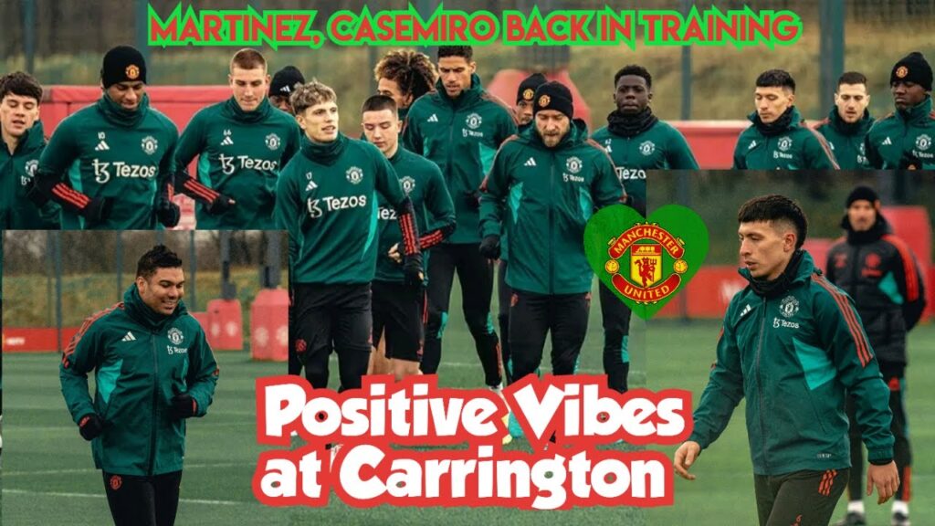 Inside Manchester United training today, Casemiro, Lisandro Martinez, Sancho, Reguilon, Ten Hag