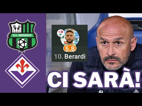 Le formazioni di Sassuolo Fiorentina!