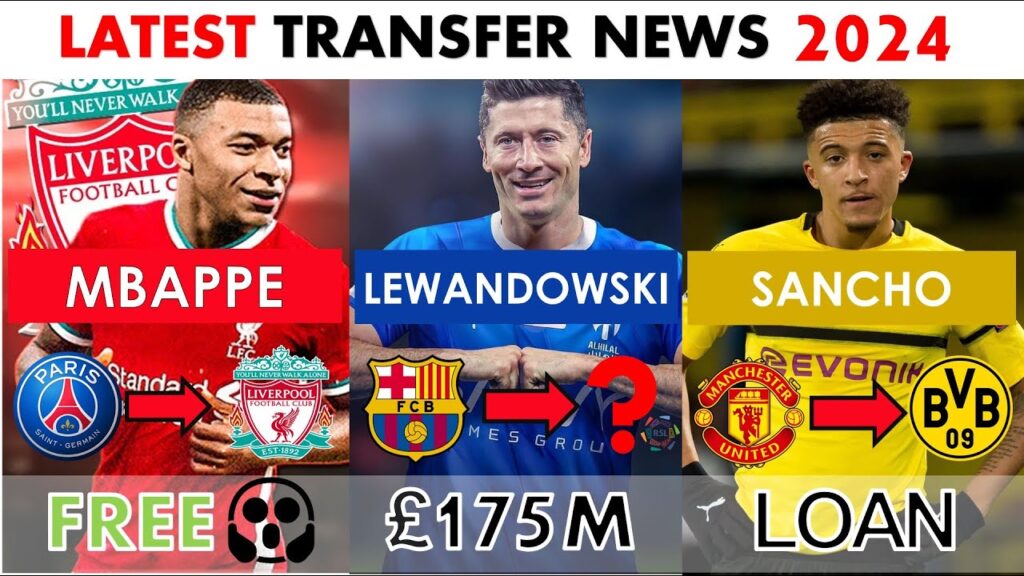 NEW CONFIRMED & RUMOURS TRANSFERS WINTER 2024🔥MBAPPE to LIVERPOOL,Sancho,Lewandowski,Vlahovic,Dier
