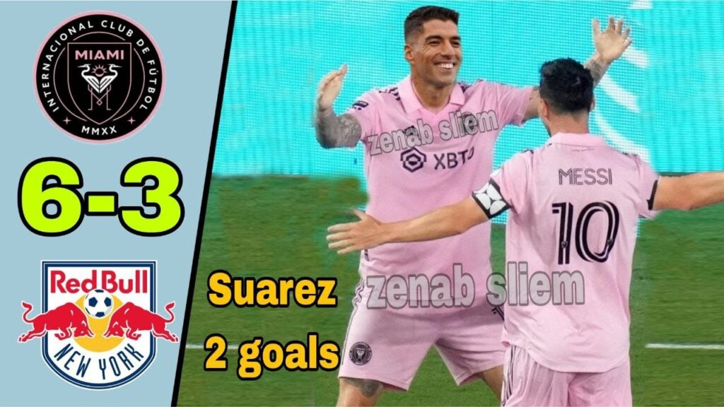 Suarez 2 goals ,Messi Hattrick⚽💥Inter Miami vs Red Bull 6/3 Highlights & All Goals / Messi goals