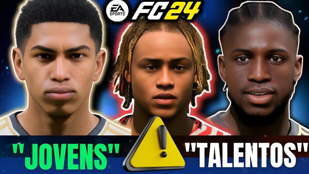 EA FC 24 - ⚠️MELHORES JOVENS TALENTOS PARA SE CONTRATAR +(FACES REAIS)