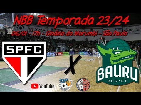 Ao Vivo - São Paulo x Bauru Basket - NBB Temporada 23/24
