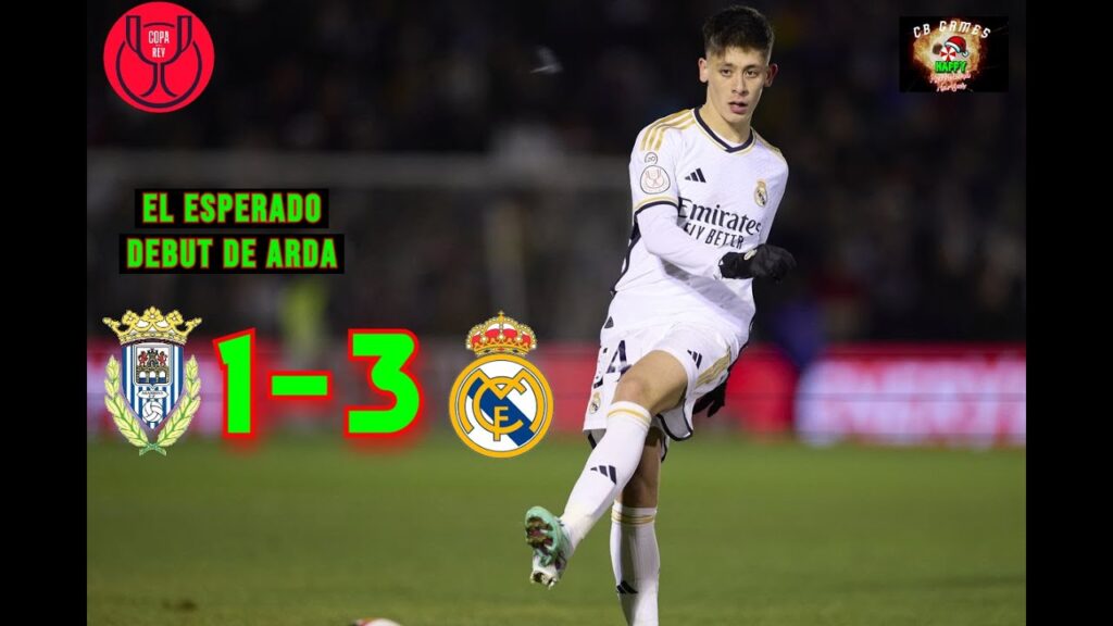 ARDA GüLLER por fin debuta / ARANDINA eliminado / ARANDINA 1 - 3 REAL MADRID / Copa del Rey