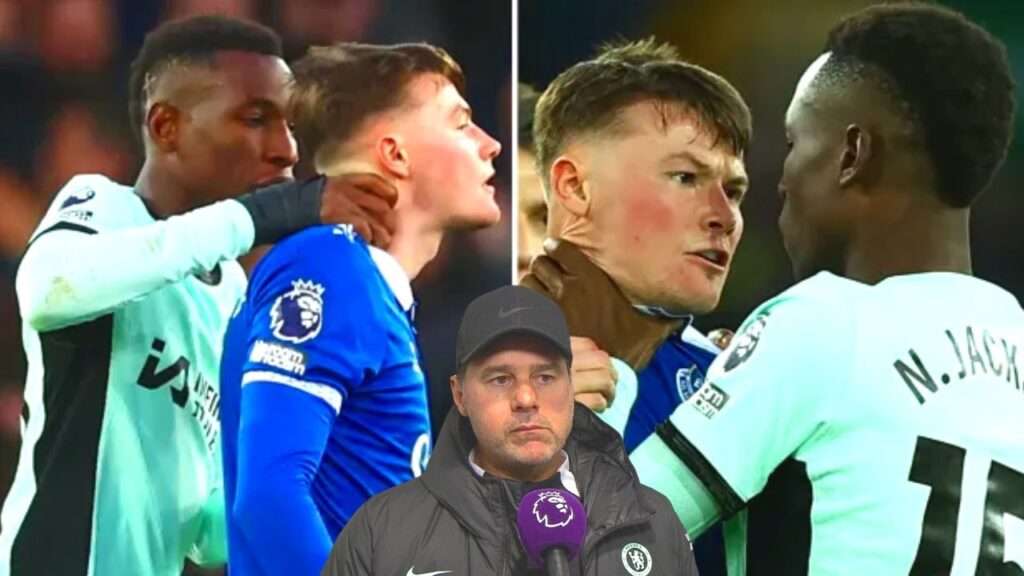Nicolas Jackson Absolutely Loses His Head vs Everton, Dragged Down The Tunnel After Final Whistle Nicolas Jackson Absolutely Loses His Head vs Everton, Dragged Down The Tunnel After Final Whistle