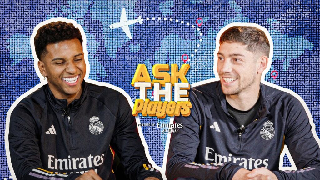 Does a straw have one hole or two? | Rodrygo & Valverde answer Real Madrid fan questions!