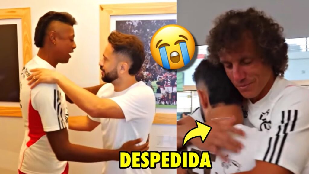 ÉVERTON RIBEIRO VOLTA PARA SE DESPEDIR DOS JOGADORES DO FLAMENGO