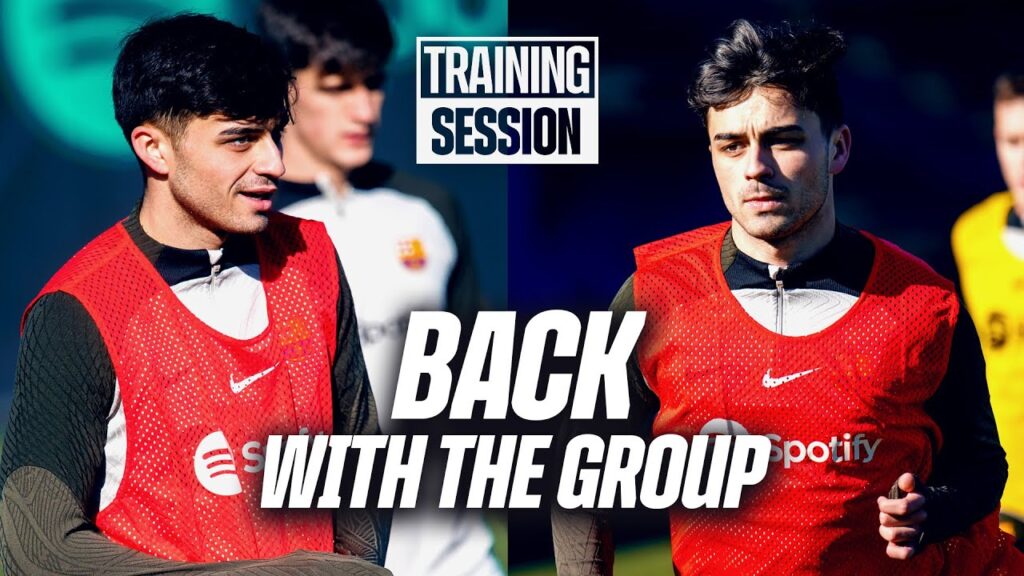 PEDRI takes part in some of the FC Barcelona Training 🔵🔴