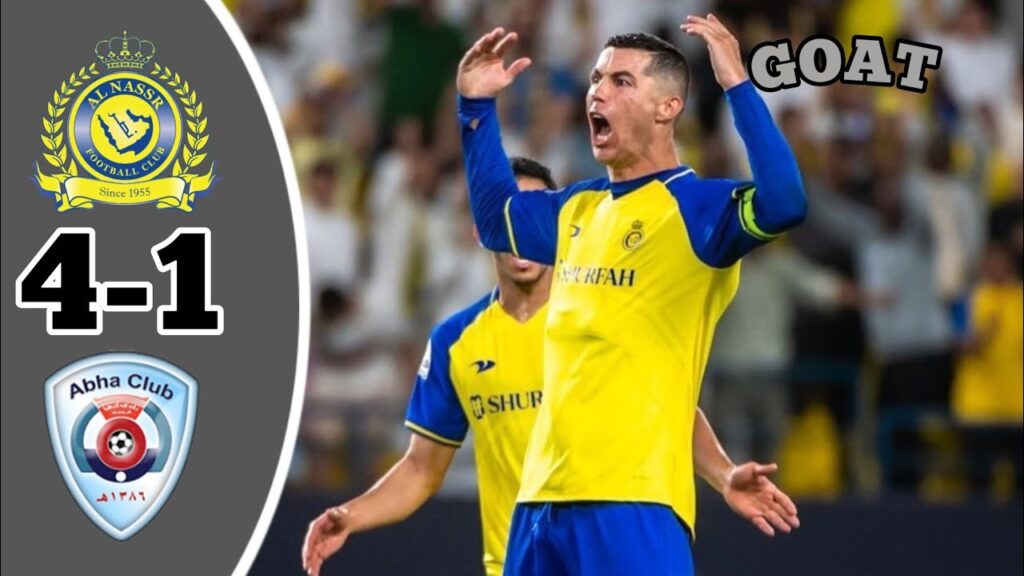 Al Nassr vs Al Abha FC (4-1) | Ronaldo Debut Goals | Saudi pro league 2023 | Beautiful Match