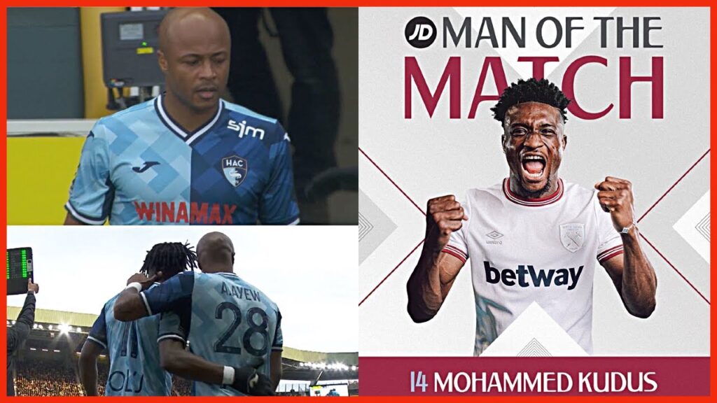 GOOD NEWS FOR BLACK STARS🇬🇭 ANDRE AYEW TO DEBUT FOR LE HAVRE, KUDUS WINS MOTM AWARD & MEDEAMA LOST