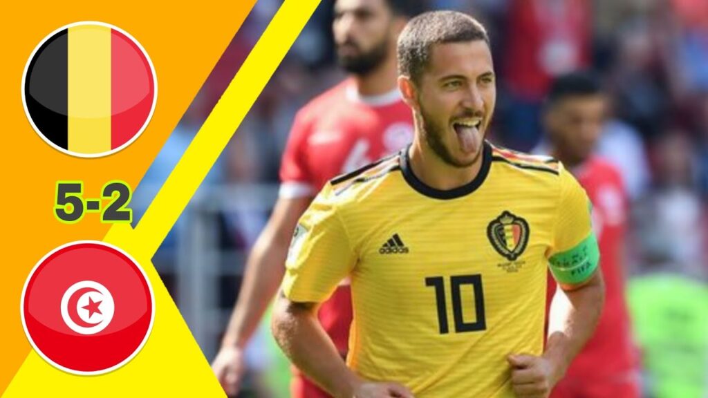 مهزلة كروية /بلجيكا ~ تونس 5-2 كأس العالم 2018 تعليق عصام الشوالي جودة عالية 1080i
