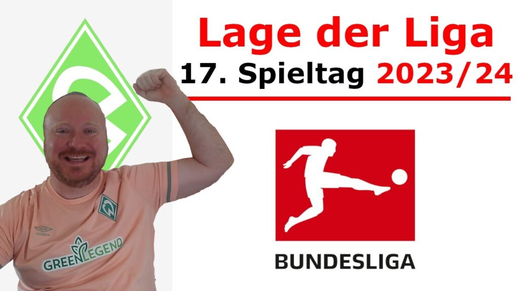 Lage der Liga - 17. Spieltag, Bundesliga 2023/24 | BastiB. - Bremen Fan aus Bayern