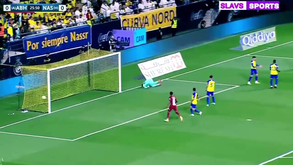 Al-Nassr 0 - [1] Abha (Saudi Arabia Professional League) Abdulfattah Adam Mohammed Goal 26'