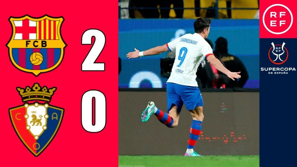 Robert Lewandowski Goal | Lewandowski Hoy | Barcelona vs Osasuna 2-0 Resumen | Spain Supercup 2024 Robert Lewandowski Goal | Lewandowski Hoy | Barcelona vs Osasuna 2-0 Resumen | Spain Supercup 2024