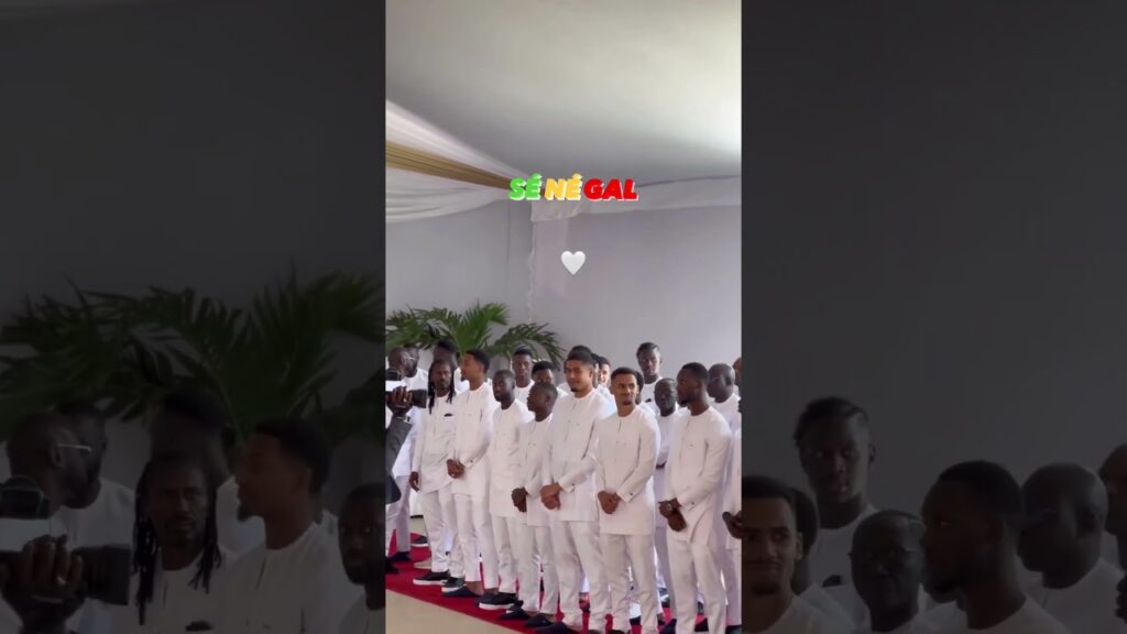 SÉNÉGAL : la cérémonie de la remise du DRAPEAU NATIONAL pour la CAN 2023 #sénégal #amara #can2023